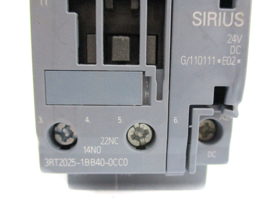 SIEMENS 3RT2025-1BB40-0CC0 24VDC NUPI