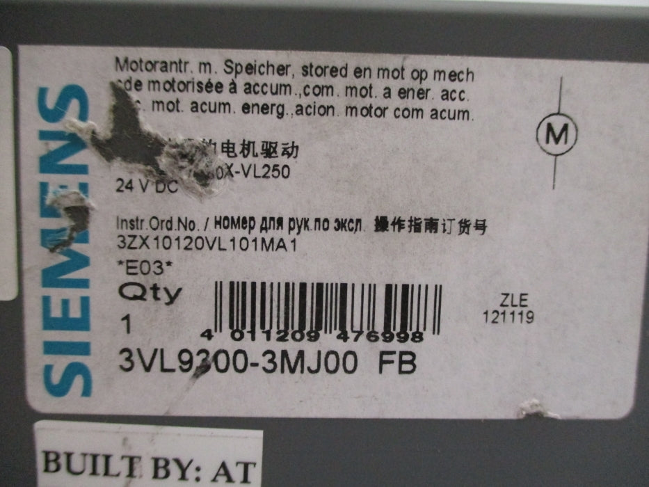 SIEMENS 3VL9300-3MJ00 (AS PICTURED) NSNP