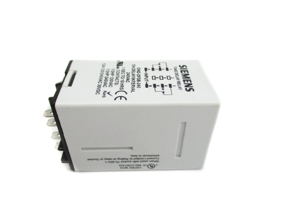 SIEMENS OND-DFSB-240 240VAC 12A 1S-10H UNMP