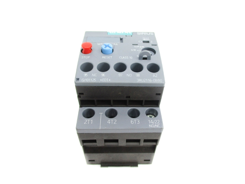 SIEMENS 3RU2116-0BB0 24VDC 0.14-0.2A NUPI