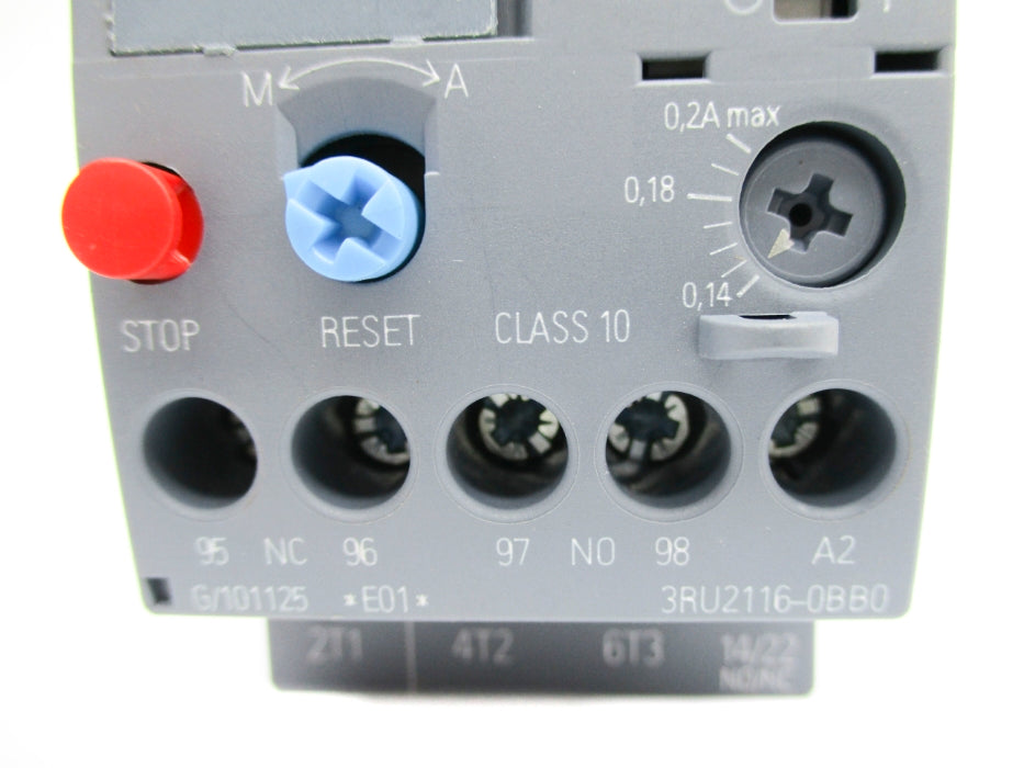 SIEMENS 3RU2116-0BB0 24VDC 0.14-0.2A NUPI