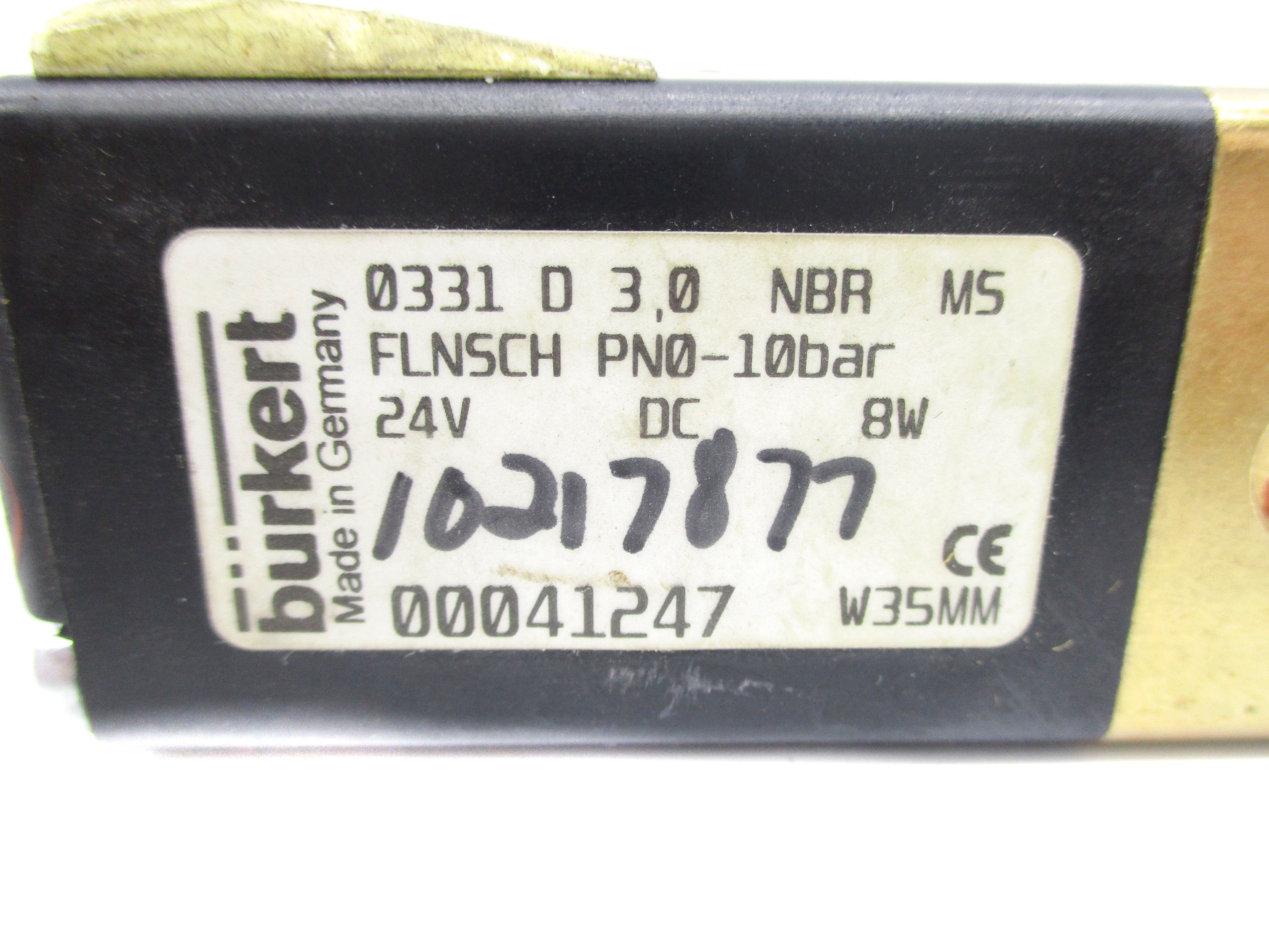 BURKERT 0331D3,0NBRMS 24VDC (AS PICTURED) NSNP