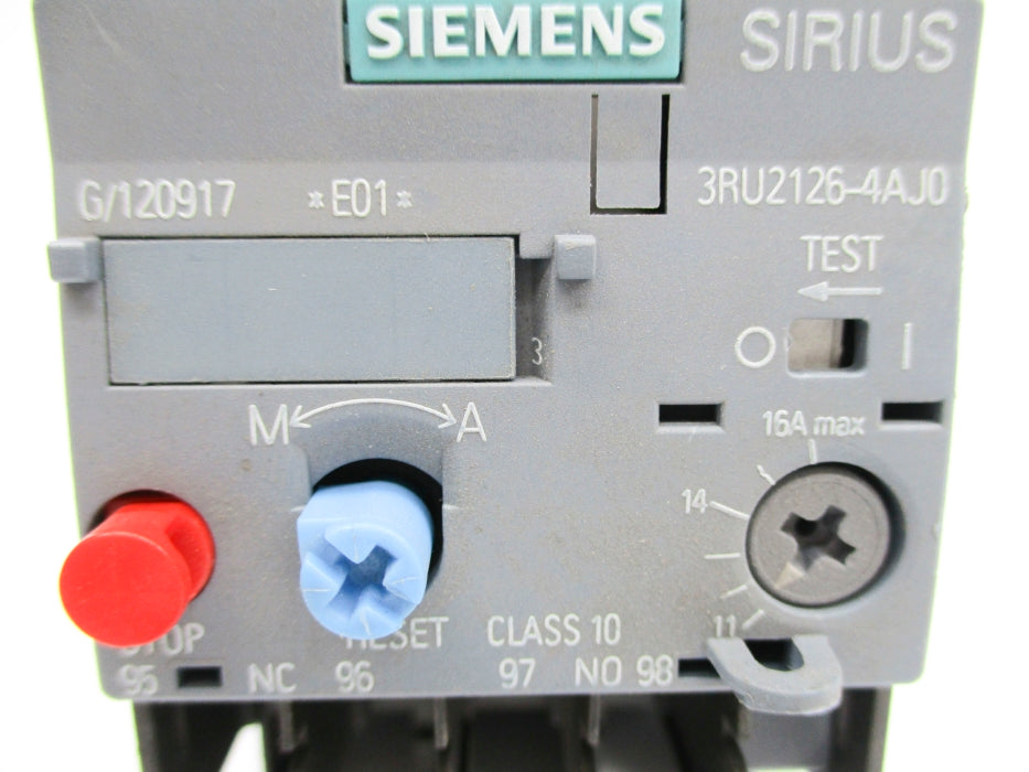 SIEMENS 3RU2126-4AJ0 11-16A NUPI
