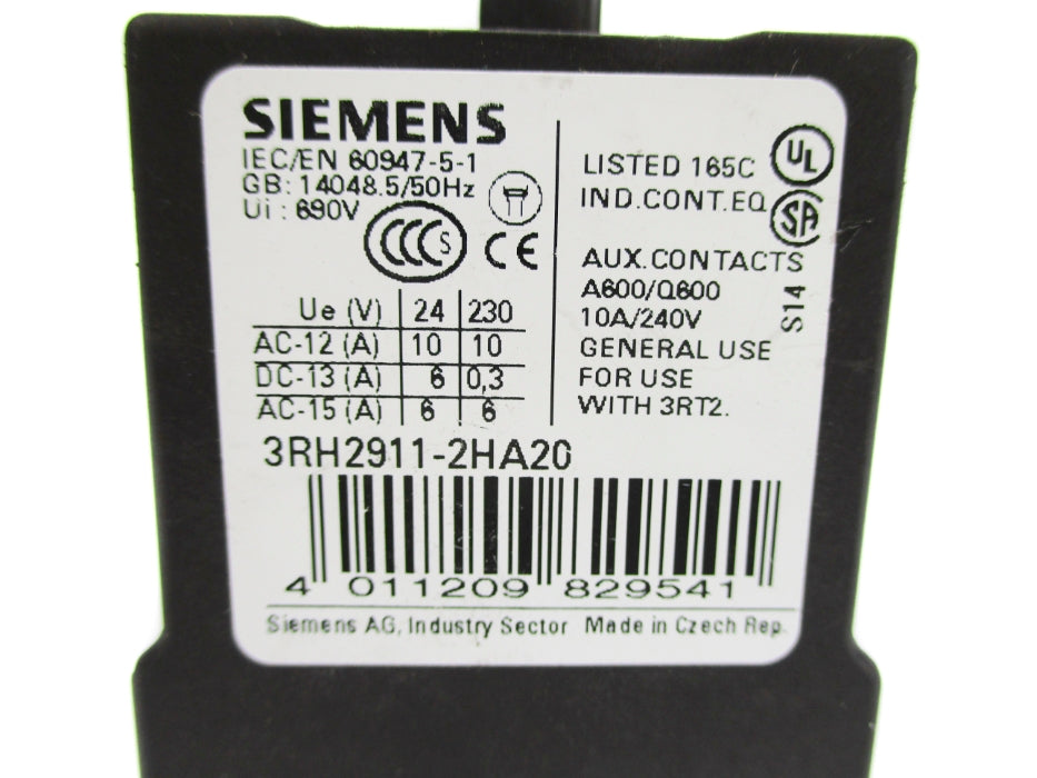 SIEMENS 3RH2911-2HA20 NUPI