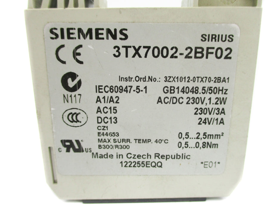 SIEMENS 3TX7002-2BF02 NUPI