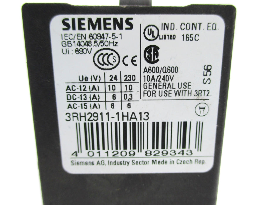 SIEMENS 3RH2911-1HA13 NUPI