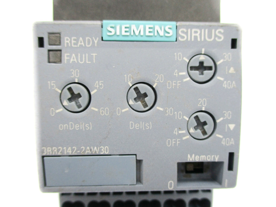 SIEMENS 3RR2142-2AW30 4-40A (AS PICTURED) NUPI