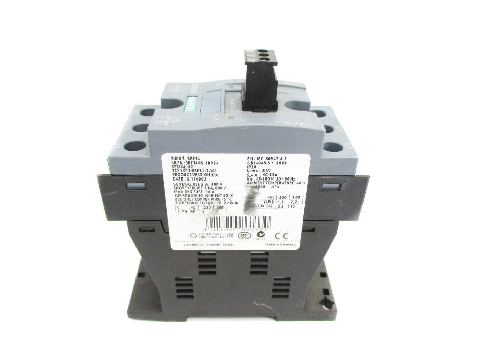 SIEMENS 3RF3405-1BD24 110/230VAC NUPI