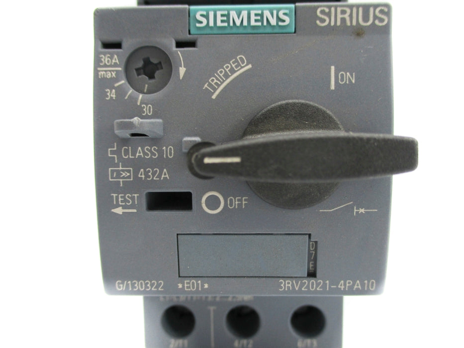SIEMENS 3RV2021-4PA10 30-36A NUPI