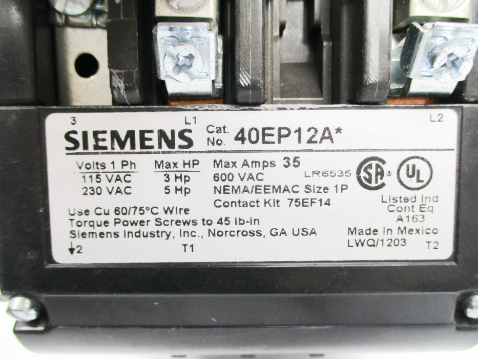 SIEMENS 40EP12A* 24V NUPI