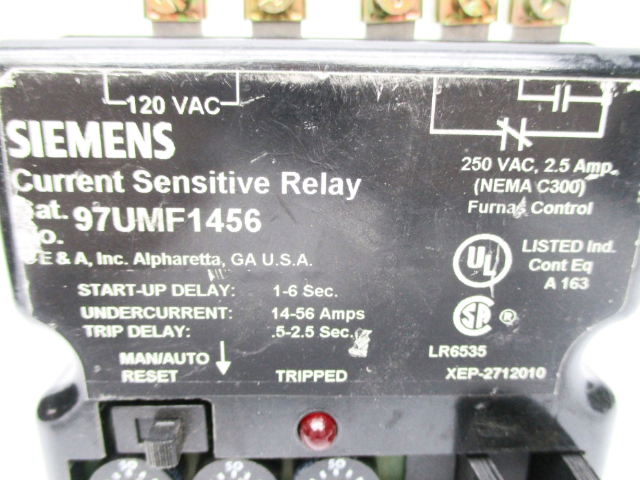 SIEMENS 97UMF1456 (AS PICTURED1) 120/250VAC 2.5A NUPI