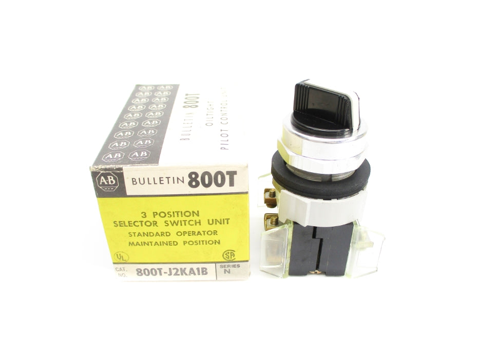 ALLEN BRADLEY 800T-J2KA1B SER. N (BK/YL) NSMP