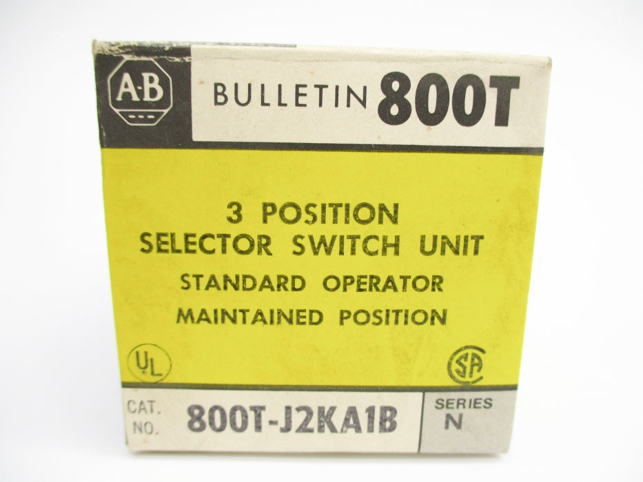 ALLEN BRADLEY 800T-J2KA1B SER. N (BK/YL) NSMP