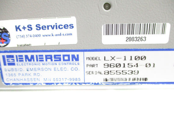 EMERSON LX-1100 960154-01 NSNP