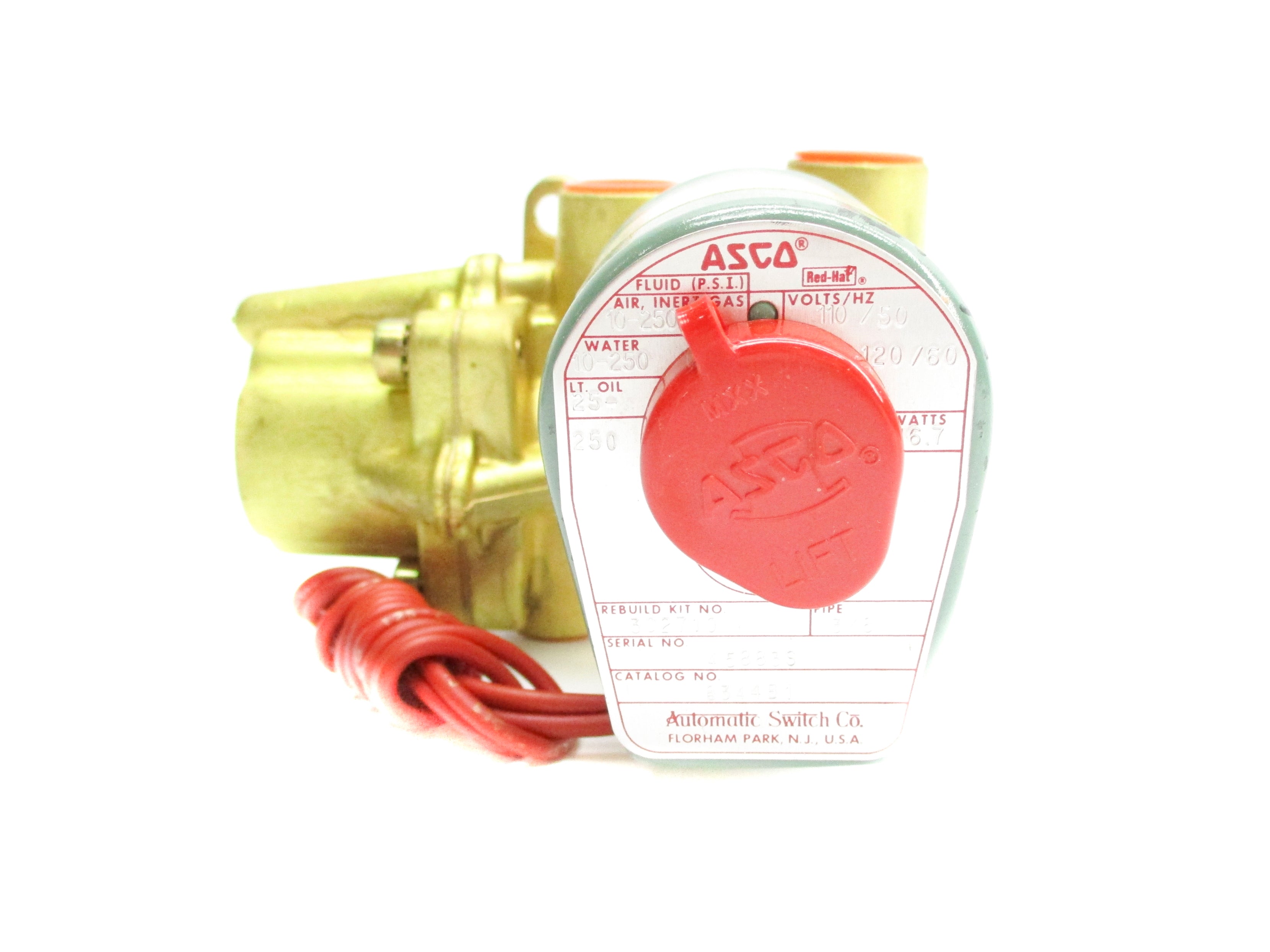 ASCO 8344B1 110/120V 10-250PSI NSNP