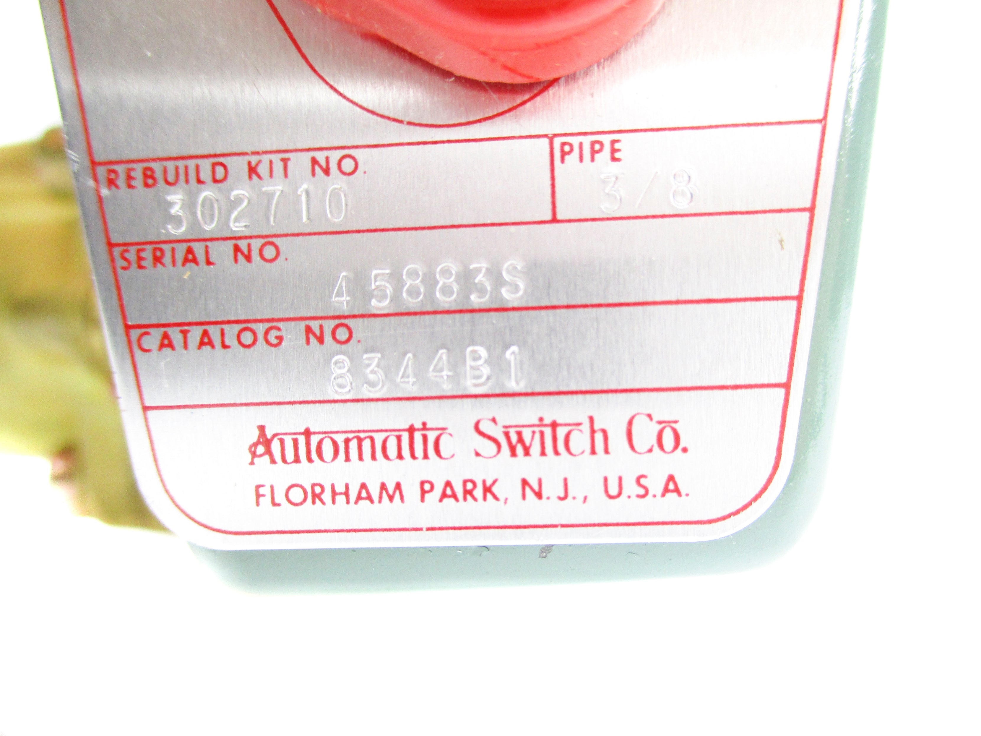ASCO 8344B1 110/120V 10-250PSI NSNP