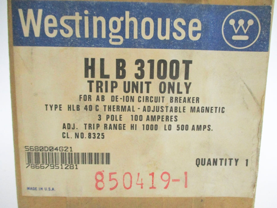 WESTINGHOUSE HLB3100T 5680D04G21 NSFS