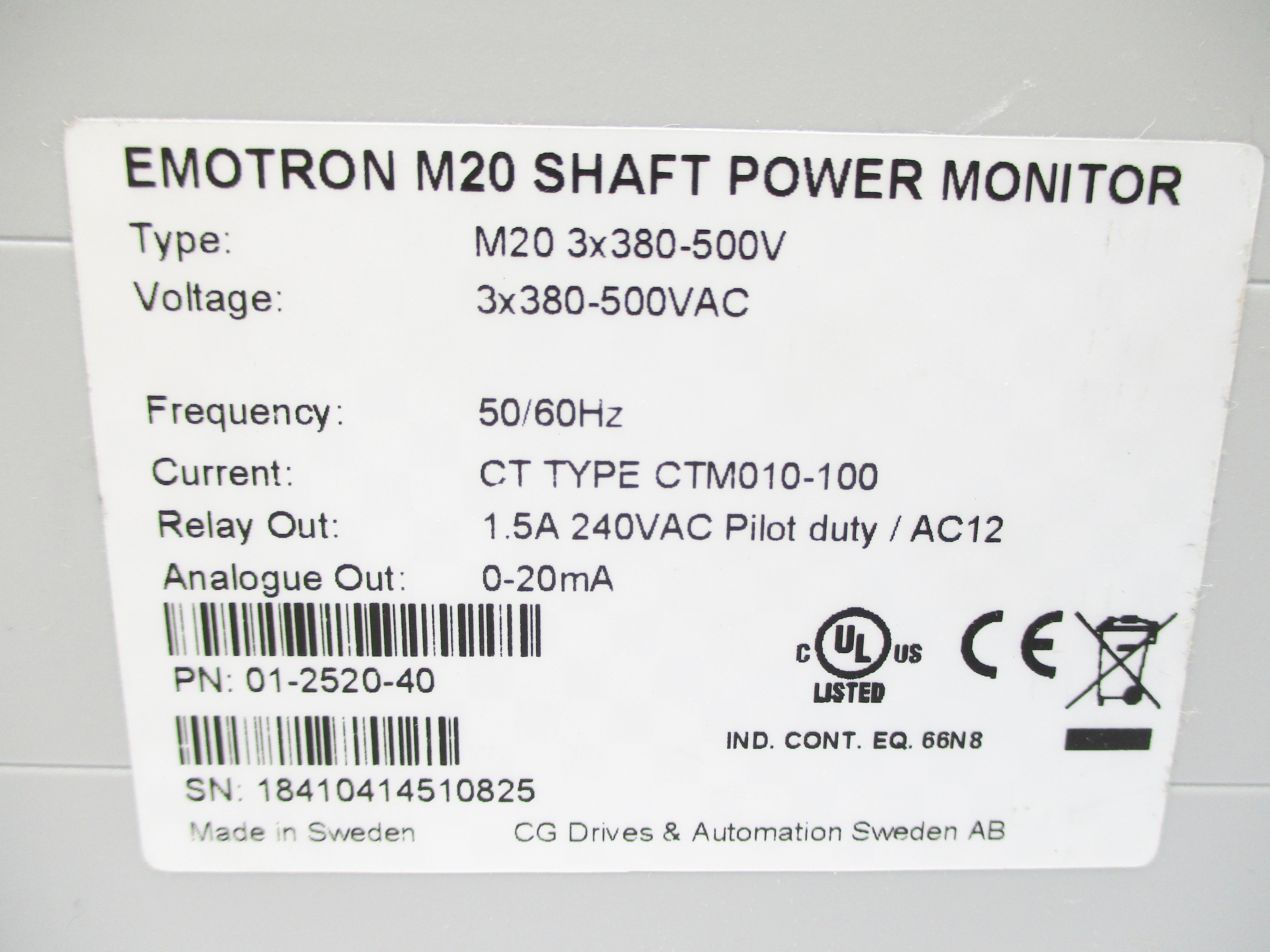 EMOTRON 01-2520-40 M20 NSNP