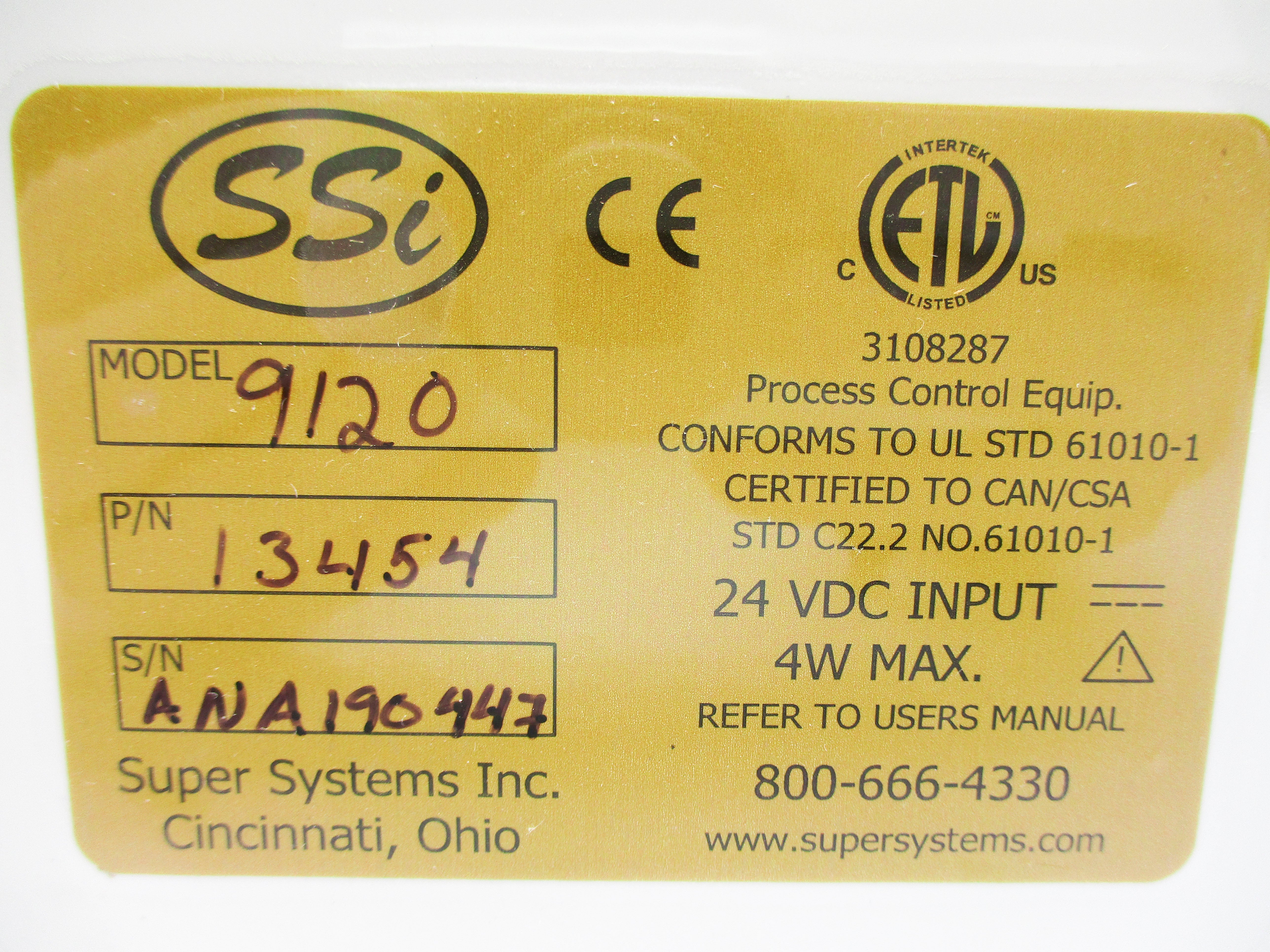SUPER SYSTEMS 13454 9120 NSNP