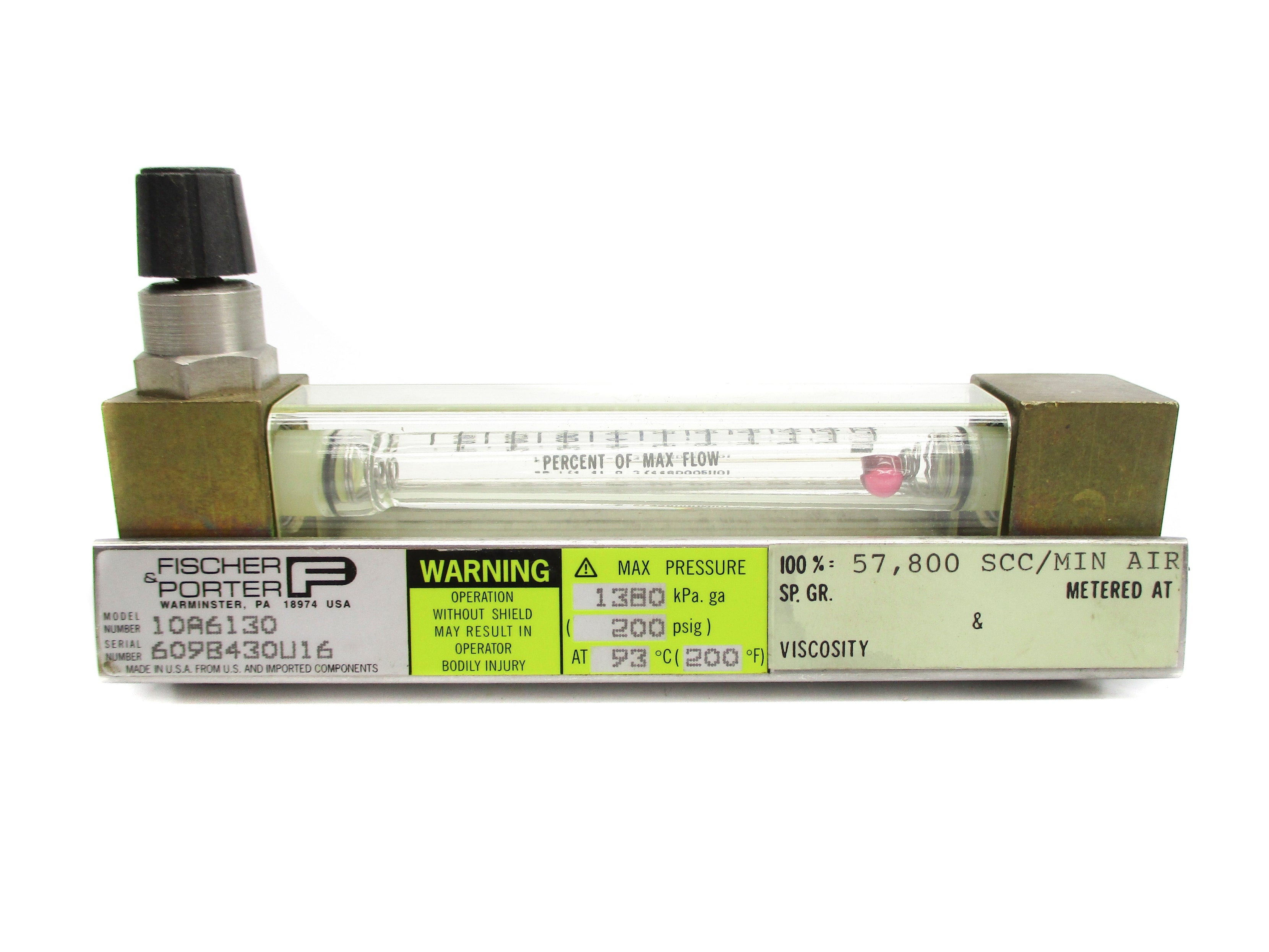 FISCHER&PORTER 10A6130 200PSIG NSNP