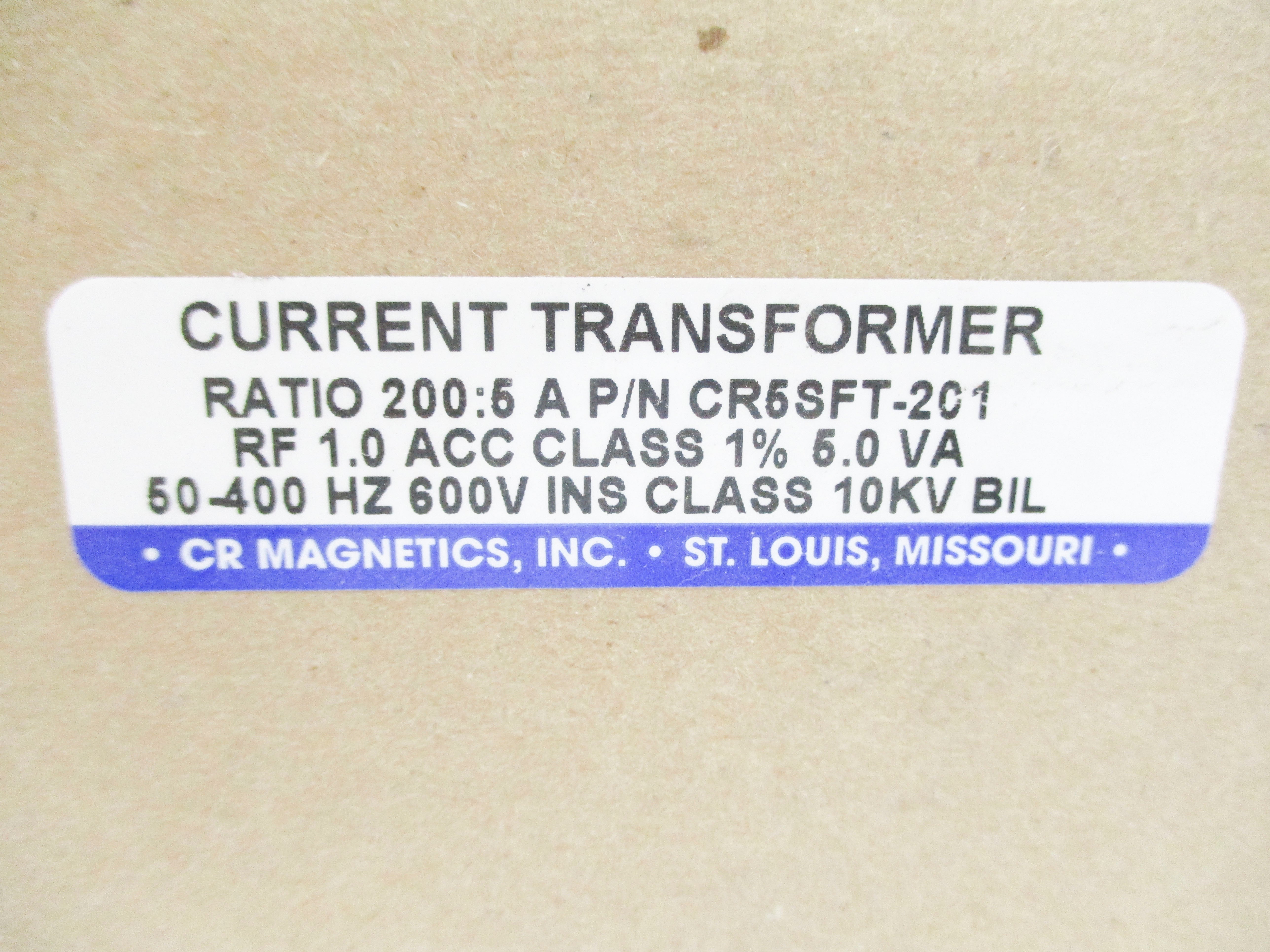 CR MAGNETICS CR5SFT-201 5.0VA NSMP