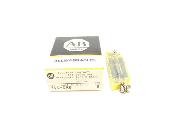 ALLEN BRADLEY 700-CR6 SER. B (BK/YL) NSMP