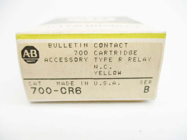 ALLEN BRADLEY 700-CR6 SER. B (BK/YL) NSMP