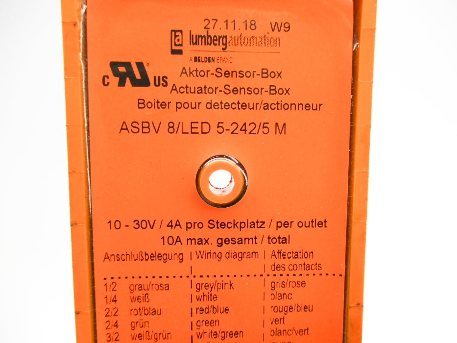 LUMBERG AUTOMATION ASBV-8/LED-5-242/5-M NSNP