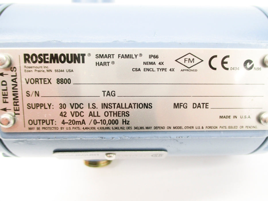ROSEMOUNT VORTEX 8800 NSNP