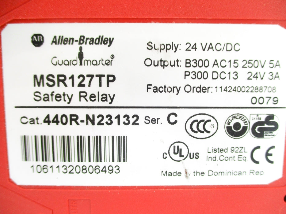 INDUSTRIAL SPARE PART 440R-N23132 SER. C 24VAC/DC 3A (WH) NSMP