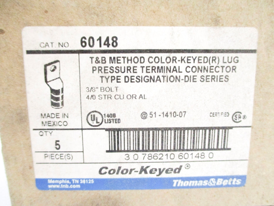 THOMAS&BETTS 60148 3/8" (PKG OF 5) NSMP