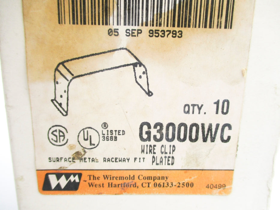 WIREMOLD G3000WC (PKG OF 10) NSMP