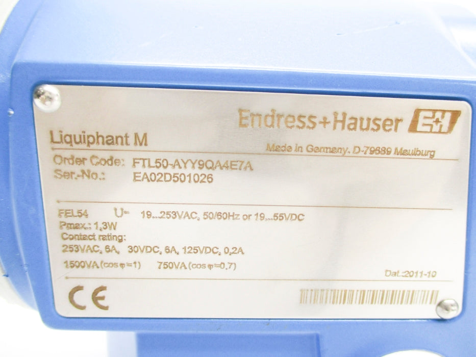 ENDRESS+HAUSER FTL50-AYY9QA4E7A NSNP