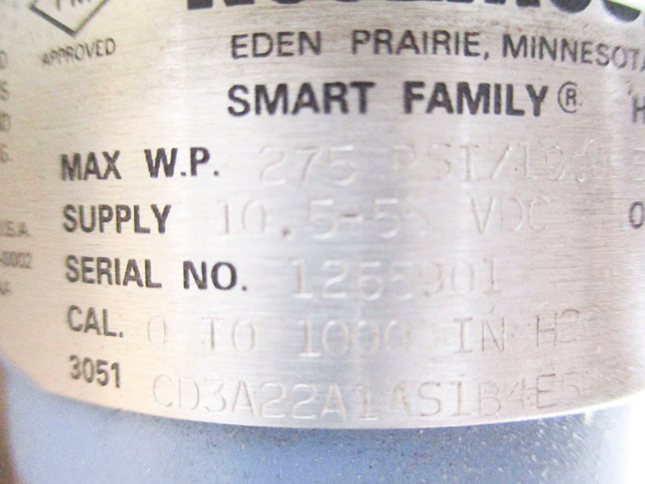ROSEMOUNT 3051CD3A22A1AS1B4E5M5 275PSI NSNP
