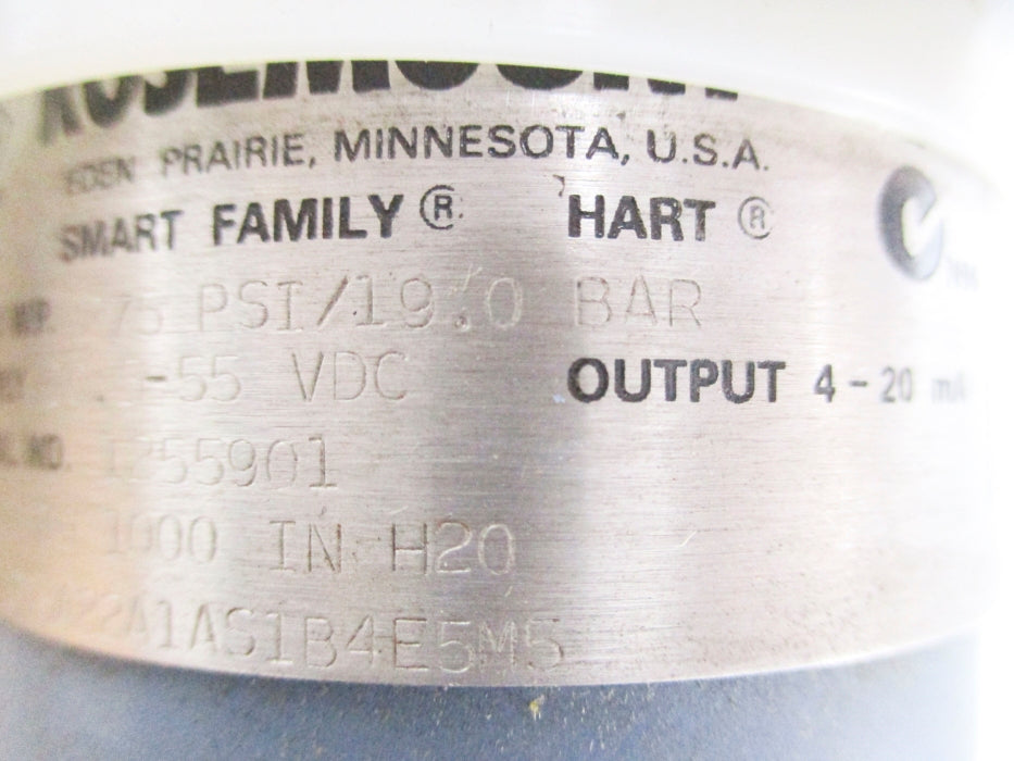 ROSEMOUNT 3051CD3A22A1AS1B4E5M5 275PSI NSNP