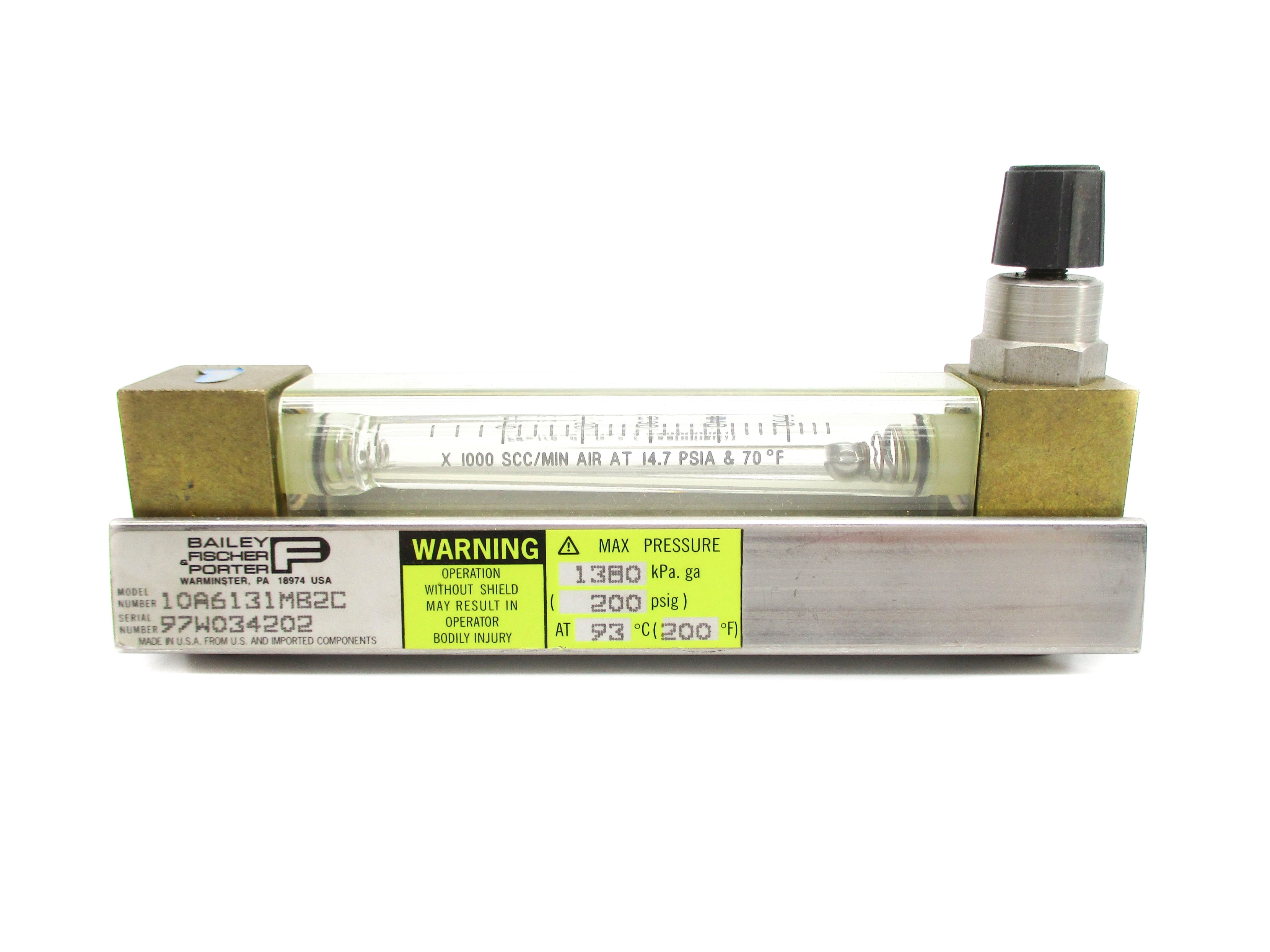 FISCHER&PORTER 10A6131MB2C 200PSIG NSNP