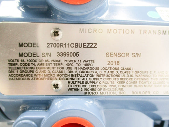 MICROMOTION 2700R11CBUEZZZ NSNP