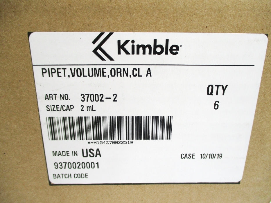 KIMBLE 37002-2 (PKG OF 6) NSFS