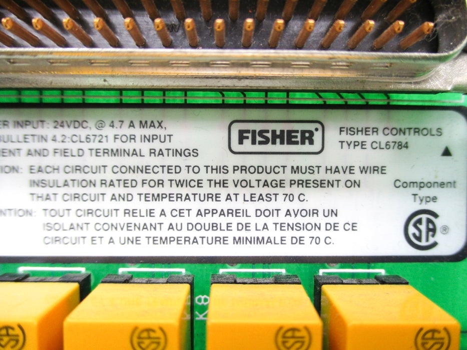 FISHER CONTROLS CL6784X1-A3 43B5310X012 REV. B NSNP