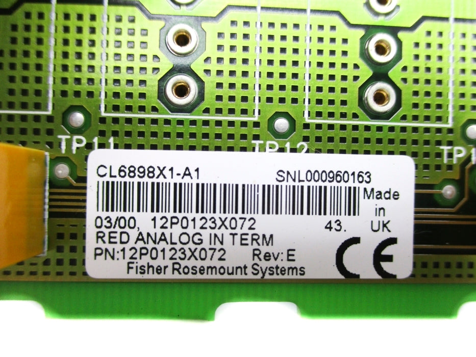 FISHER ROSEMOUNT 12P0123X072 REV. E CL6898X1-A1 24VDC NSNP