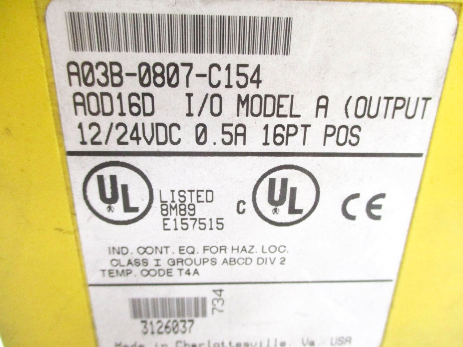 FANUC A03B-0807-C154 AOD16D (AS PICTURED) UNMP