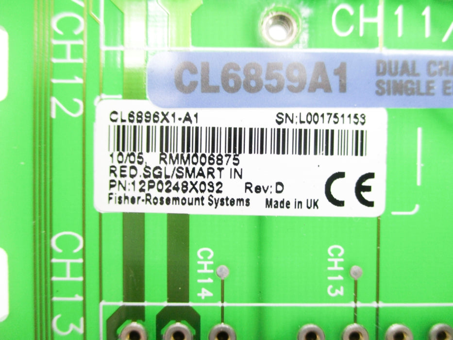 FISHER ROSEMOUNT 12P0248X032 REV. D CL6896X1-A1 NSNP