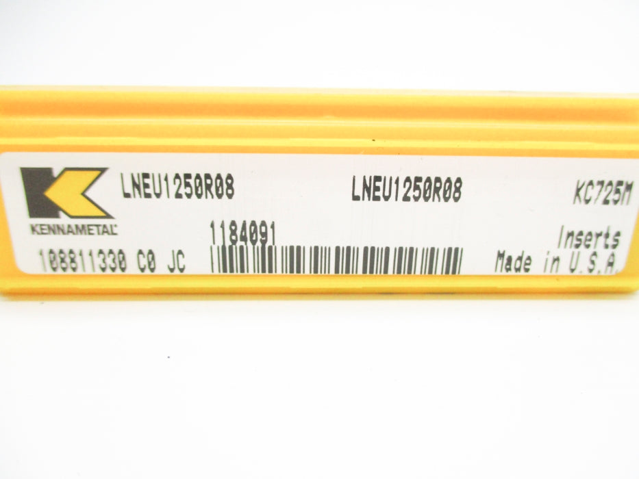 KENNAMETAL LNEU1250R08 KC725M (PKG OF 5) NSMP