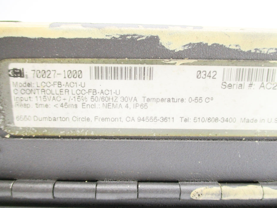 SCIENTIFIC TECHNOLOGIES 70027-1000 LCC-FB-AC1-U (AS PICTURED) UNMP