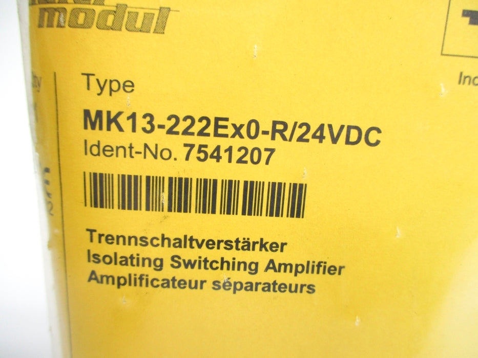 TURCK MK13-222EX0-R/24VDC 7541207 NSMP