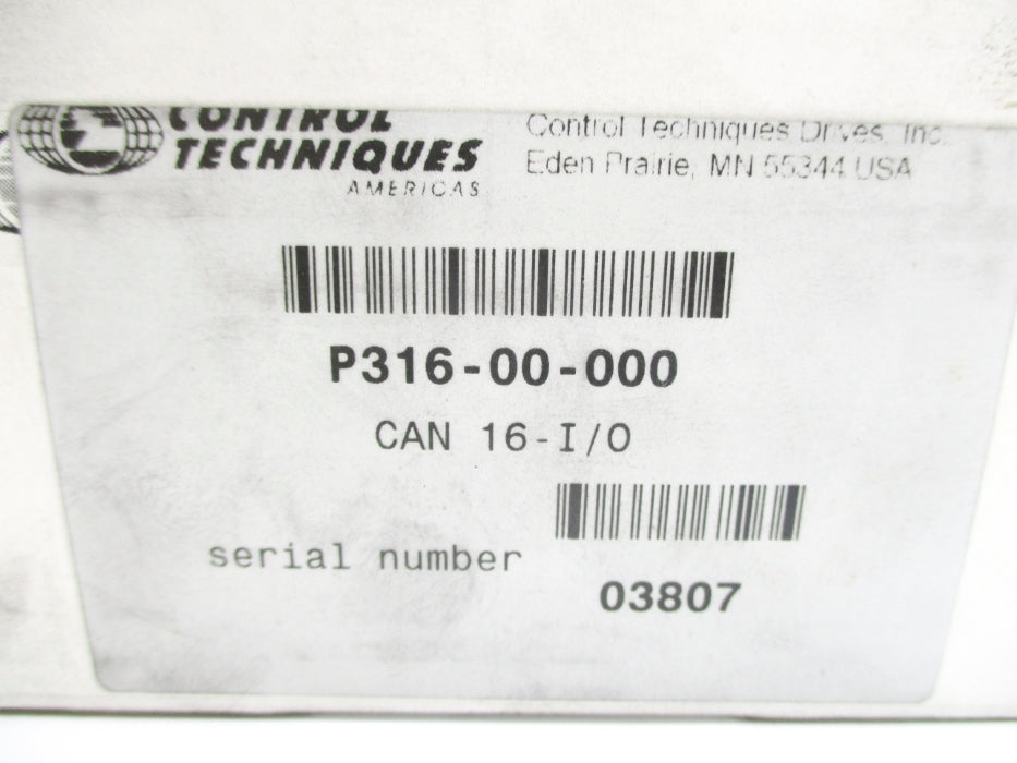 CONTROL TECHNIQUES P316-00-000 CAN16-I/O NSMP