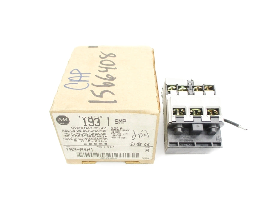 ALLEN BRADLEY 193-A4H1 SER. A 12-32A (BR/WH) NSMP