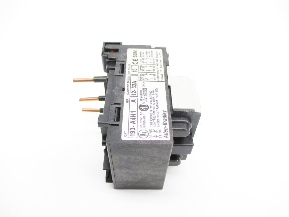 ALLEN BRADLEY 193-A4H1 SER. A 12-32A (BR/WH) NSMP