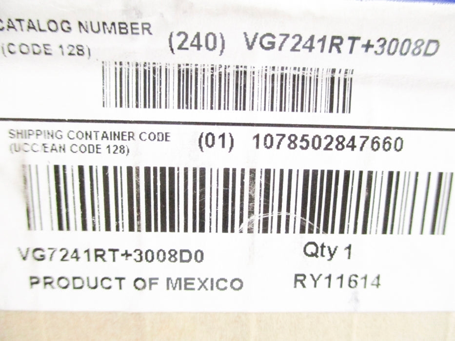 JOHNSON CONTROLS VG7241RT+3008D 25PSIG NSMP