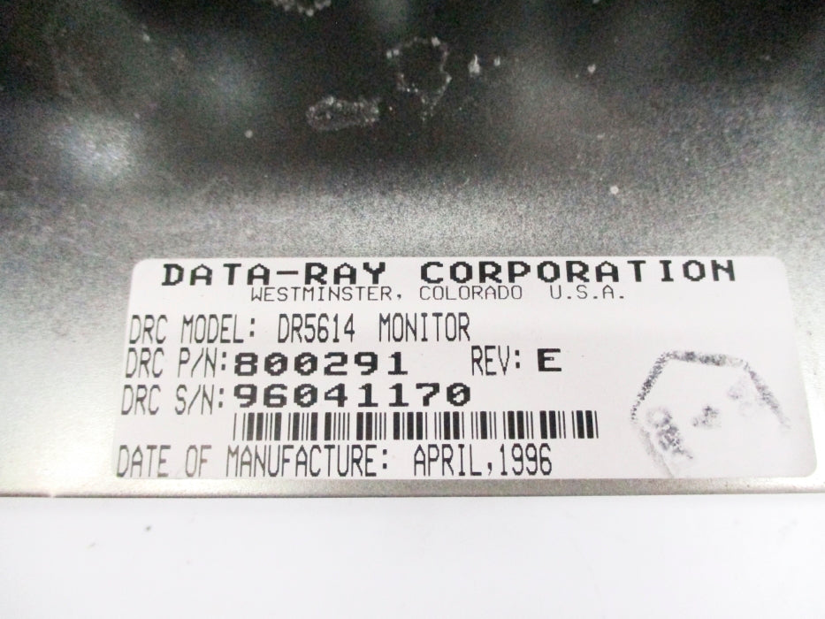DATA-RAY CORPORATION 800291 DR5614 UNMP